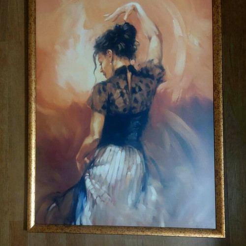 Afisorama art print 63×83 with gold wooden frame like new
