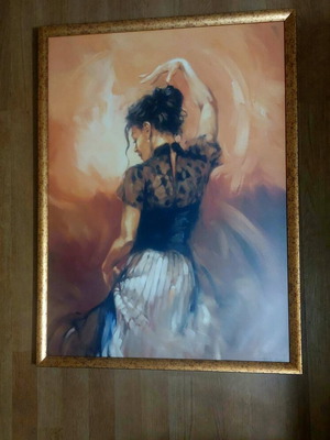 Afisorama art print 63×83 with gold wooden frame like new