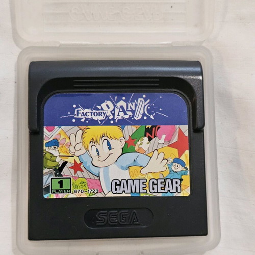 Sega Game Gear Power Factory Panic game like new