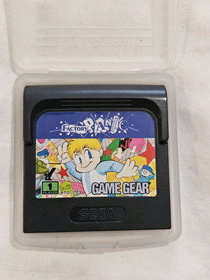 Sega Game Gear Power Factory Panic game like new