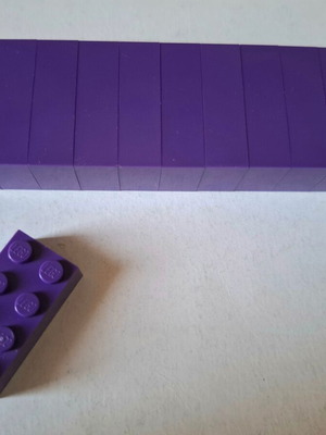 Lego Classic Basic Brick 2 x 4 Purple pack of 12 like new