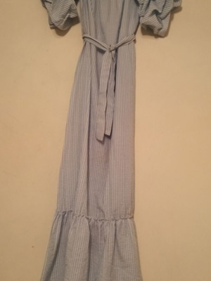 Women's dress new, white and blue