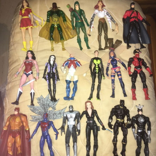 Marvel DC figures used collection