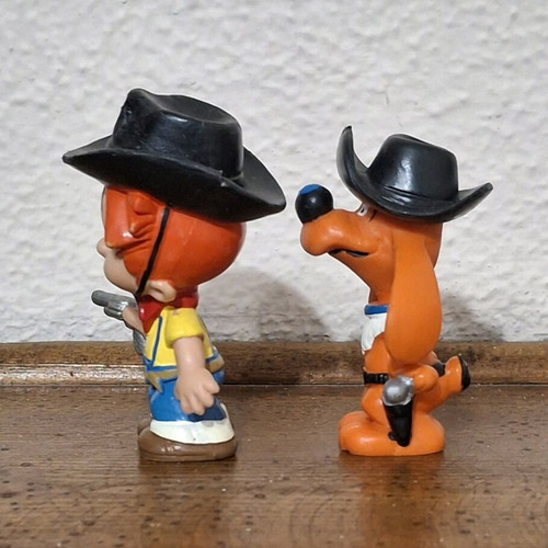 Boule & Bill figure set used, vintage 1985, 2 pieces