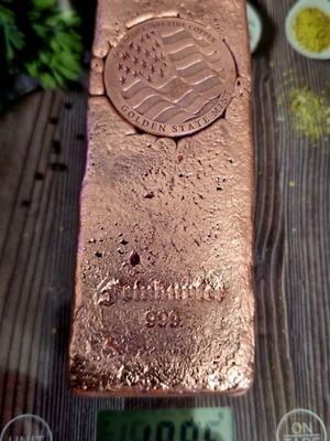 Collectible Copper Bar 1.986g .999 Fine Copper Golden State Mint with Certificate