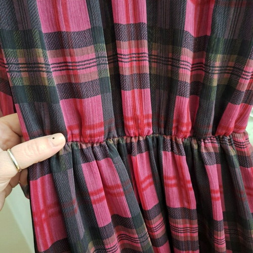 Toi&Moi midi dress new, size large (fits medium), black and pink