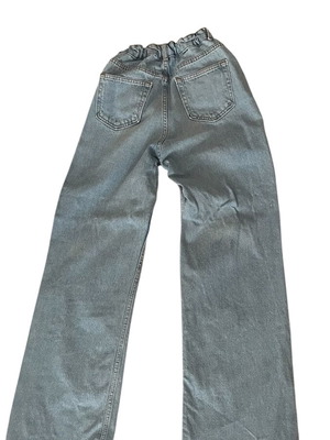 Bershka Wide Leg Jeans S/M Light Blue Washed Denim Like New