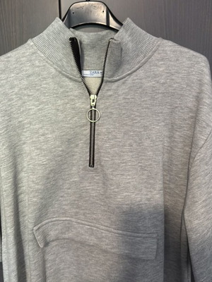 Zara grey cotton dress like new