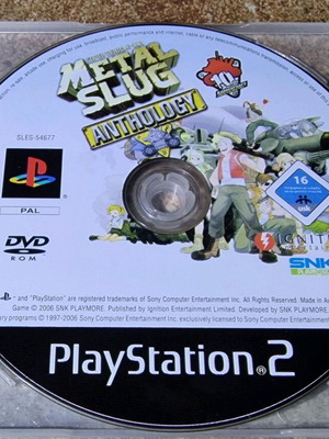 Metal Slug Anthology disc used for Sony PlayStation 2