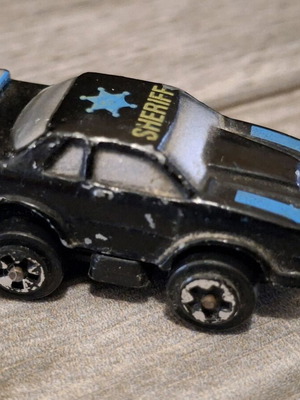 Vintage Micro Machines Sheriff Police Car used, black