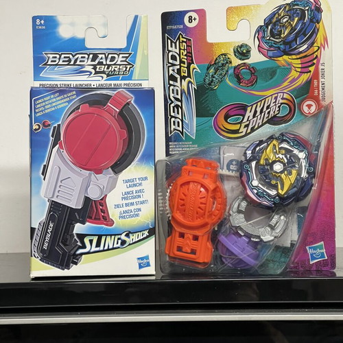 Beyblade Burst Rise Hypersphere Judgement Joker J5 with Slingshock Precision Strike Launcher new