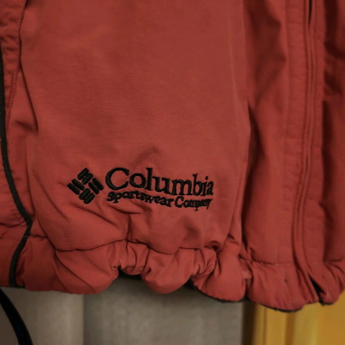 Columbia winter jacket like new, red/gray