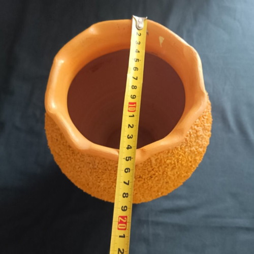 Handmade clay vase used in good condition