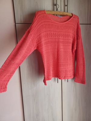 Gianni Rodini thin knitted women's sweater new, coral