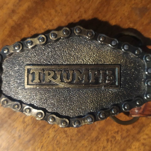 Triumph Vintage Belt Buckle 1976 Limited Edition, like new