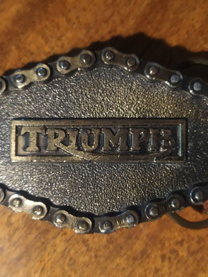 Triumph Vintage Belt Buckle 1976 Limited Edition, like new