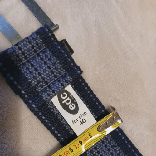 Esprit women's fabric belt blue new, adjustable