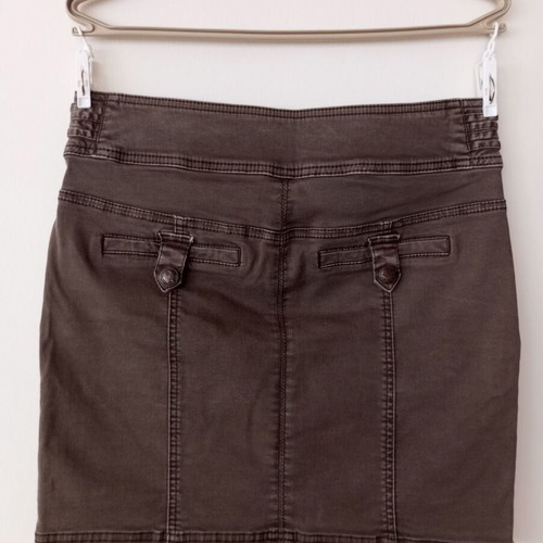 Brown cargo mini skirt size M like new with handmade necklace gift
