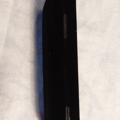 Vintage Status pen case with silver and tan metal pen like new