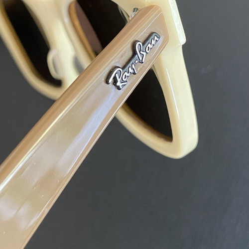 Ray-Ban RB2140 Wayfarer sunglasses, cream and brown