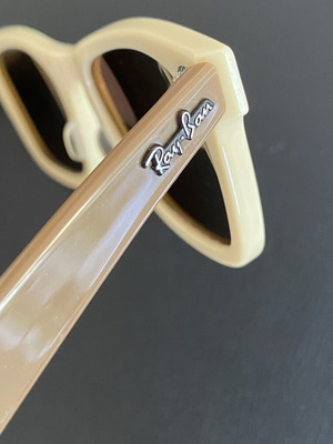 Ray-Ban RB2140 Wayfarer sunglasses, cream and brown