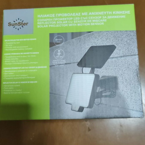 Solar projector with motion sensor outdoor light
