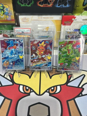 Pokémon Anniversary σετ 3 καρτών με Mudkip, Torchic και Treecko Mint/nm