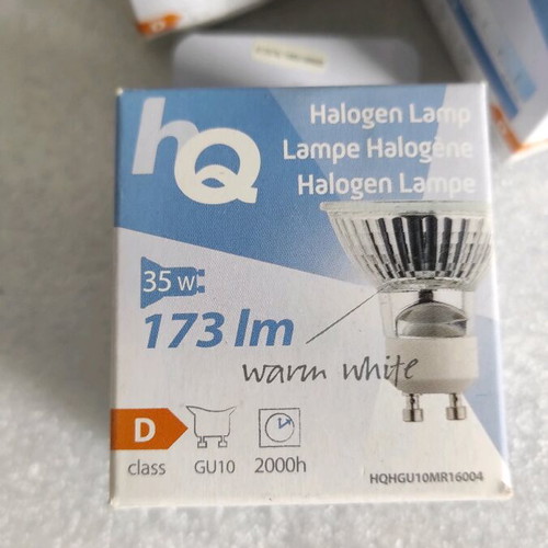 Halogen lamps warm light GU10 230volt 35w pack of 4 new