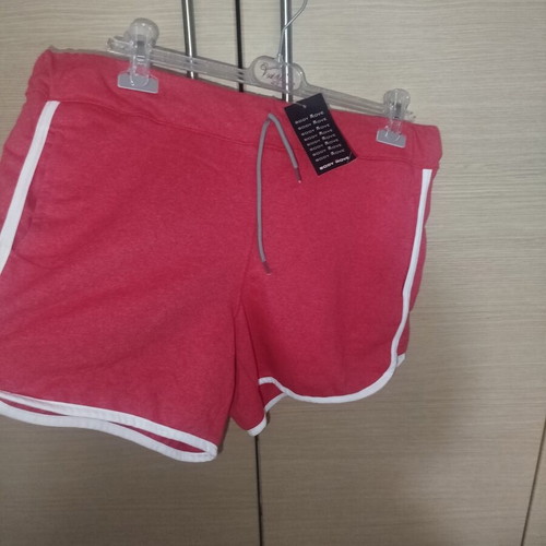 Bodymove women's athletic cotton shorts new, red, size XL