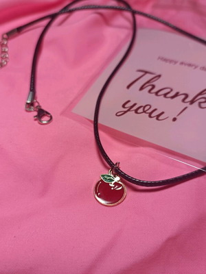 Necklace with strap new apple design handmade