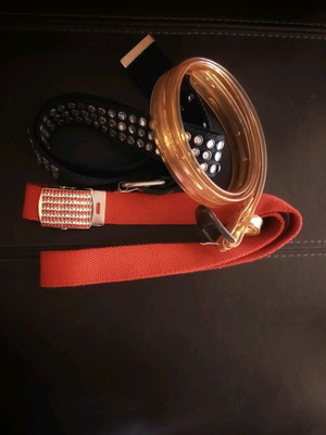 Belts used, pack of 3, adjustable, one size