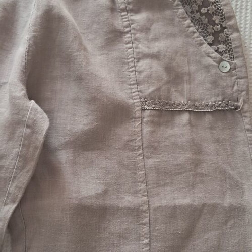 Linen pants like new, cigar color, size S