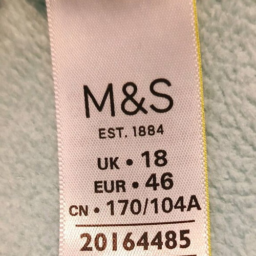 Marks and Spencer women's fleece sweatshirt mint color, new, size EUR46