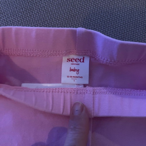 Seed Baby tights hot pink, short leg, 12-18 months, like new