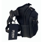 Leastat 9327 men's waist and leg bag black, waterproof, new