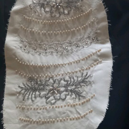 Vintage embroidered applique for dress like new