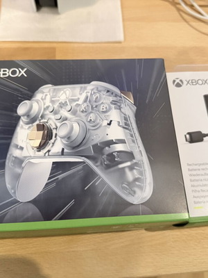 Xbox Controller Ghost Cipher with Battery Pack new