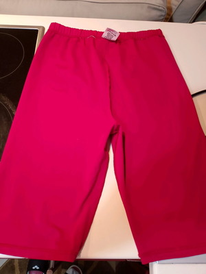 Athletic pink elastic leggings large used