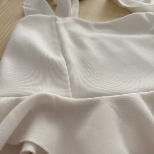 Crop top white used, one size - S