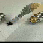  Metal Shaving Bowl Μπολ ξυρίσματος + Jaguar Πινέλο Ξυρίσματος Σε καλή κατάσταση Τιμή 5 Ευρώ