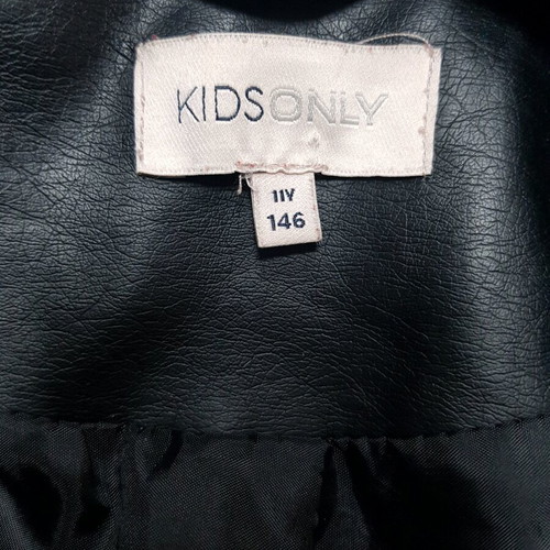 Only leather jacket for girl size 146 cm like new, black