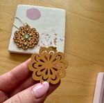 Cute earrings like new, multicolored