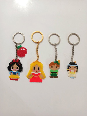 Children's keychains new, handmade, pack of 4 pieces