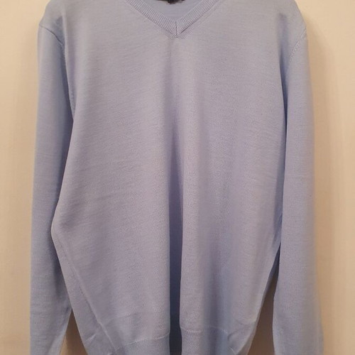 Light blue pullover sweater, size M