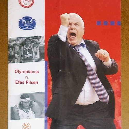 Match programme Olympiacos - Efes Pilsen 17/1/2007 used