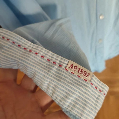 Gaastra women's shirt in blue check, size L, like new