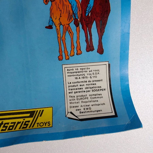 Vintage single carnival pistol holster like new, Pitsaris TOYS