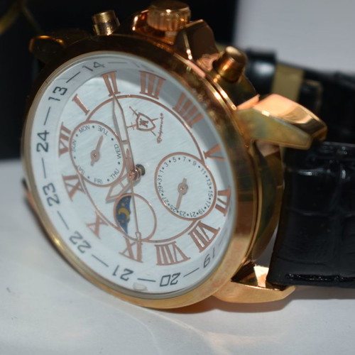 Konigswerk Mens Watch Quarz with Day Date Moonphase functions new