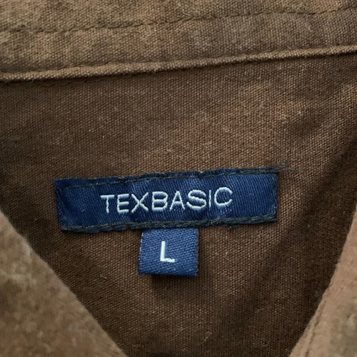 Texbasic brown shirt Large like new