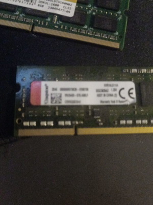 DDR3 1600 MHz SODIMM RAM 4GB Kingston like new